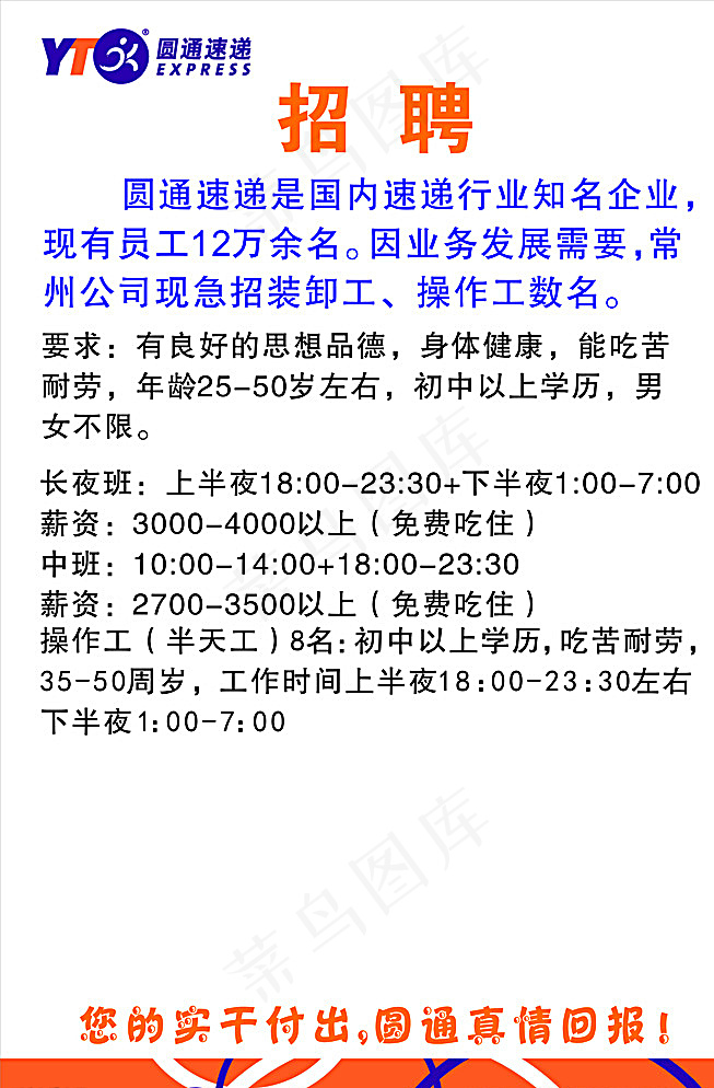 圆通招聘信息图片cdr矢量模版下载