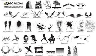 go media出品矢量素材-翅膀...