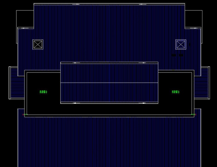 水源居别墅屋顶平面