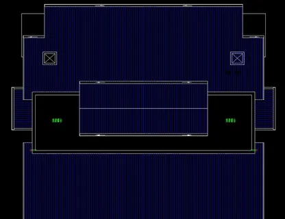 水源居别墅屋顶平面