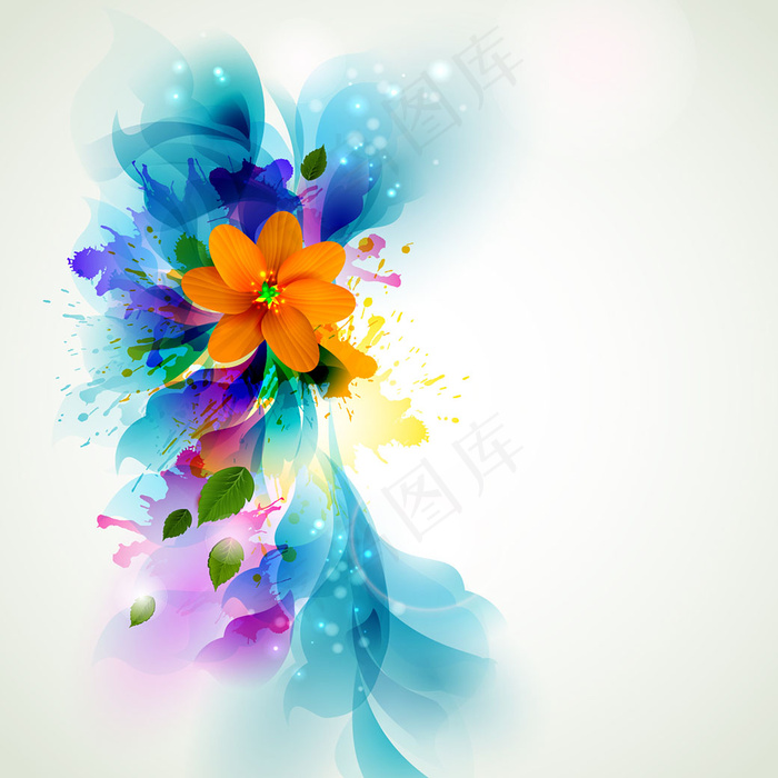 唯美花卉背景图案