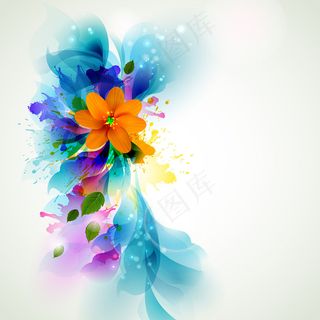 唯美花卉背景图案