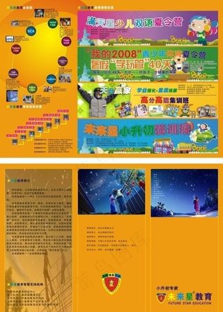 培训教育三折页