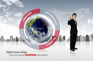 商务介绍职业男性psd素材