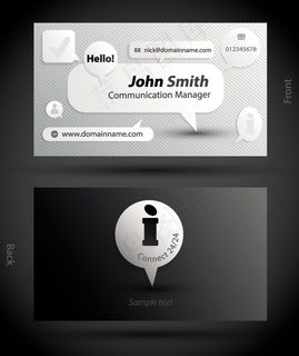 创意国外名片模板矢量素材