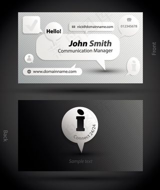 创意国外名片模板矢量素材