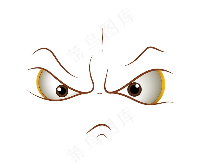 愤怒的卡通表情