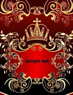 欧式金色花纹图片