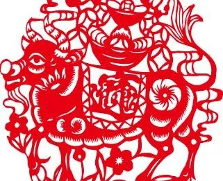 2009新春金牛剪纸矢量图14ai矢量模版下载