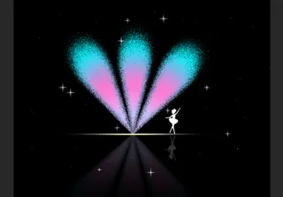 发光卡通芭蕾舞元素