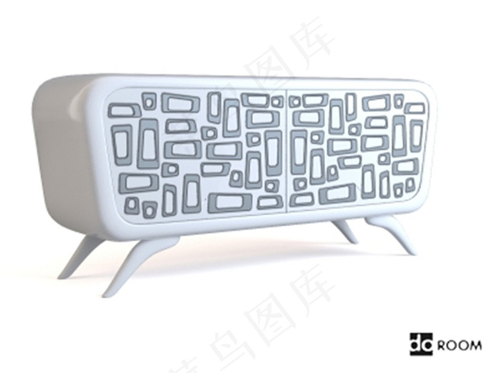 四角家具3Ｄ模型