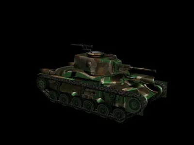 军用装备坦克3d模型素材坦克模型设...