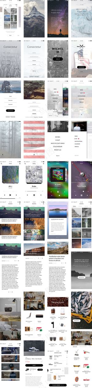 威廉界面包移动手机APP界面UI
