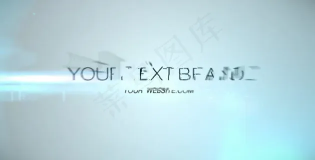 简洁文字logo演绎动画AE模板