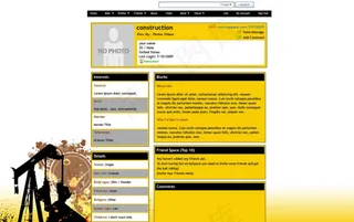 黄色体力劳动日志模板