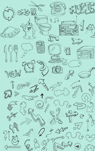 简笔画 线条画图片