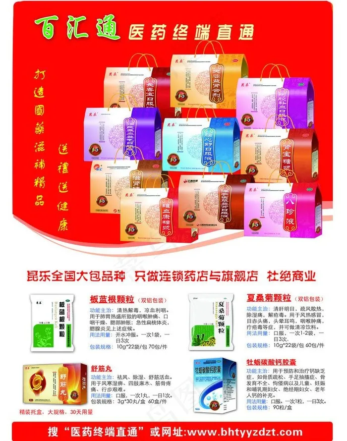 药品宣传页图片psd模版下载