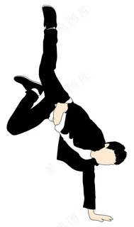 男孩的动作特技