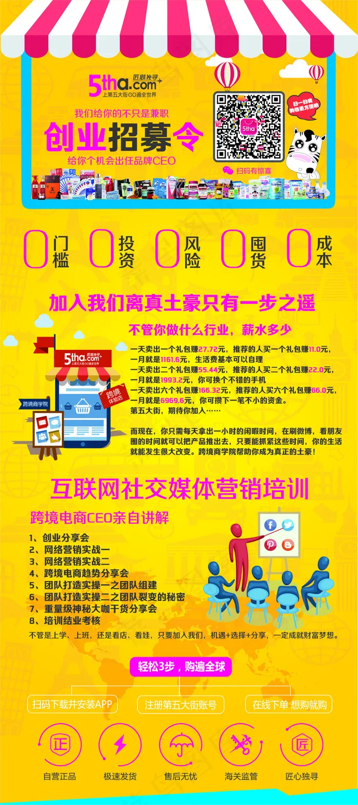 招募海报ai矢量模版下载