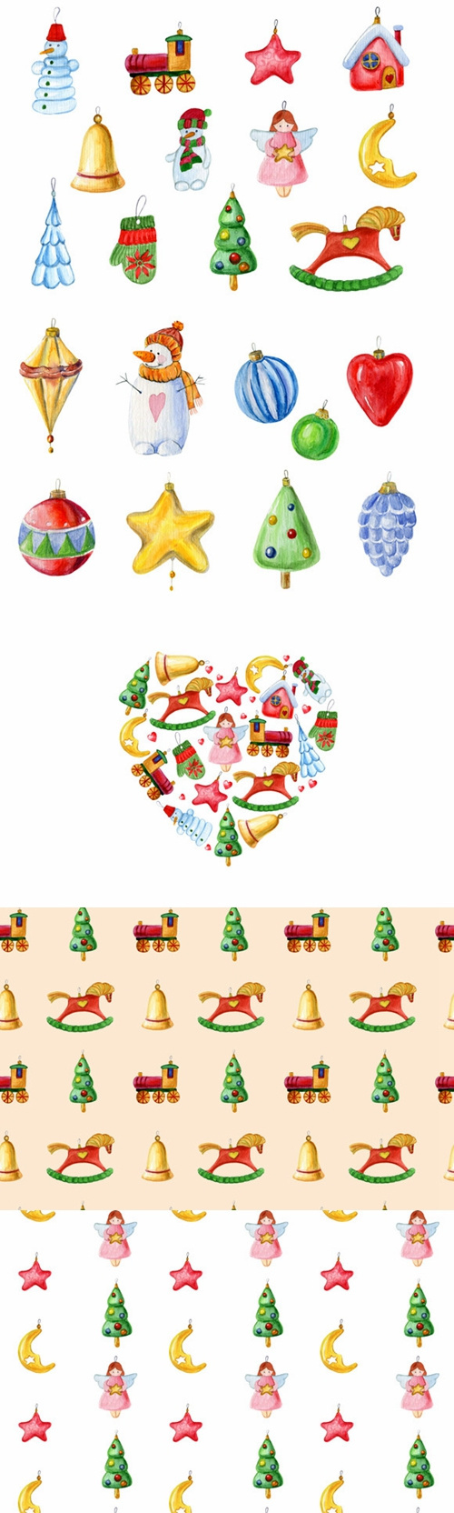 卡通手绘矢量小件素材