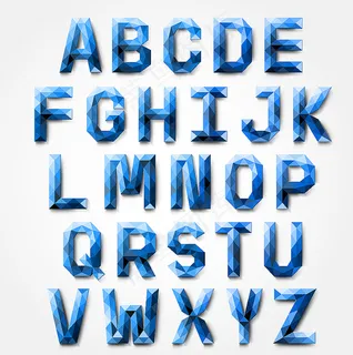 炫彩字母图片