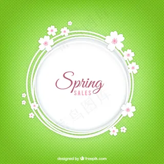 绿色背景矢量图