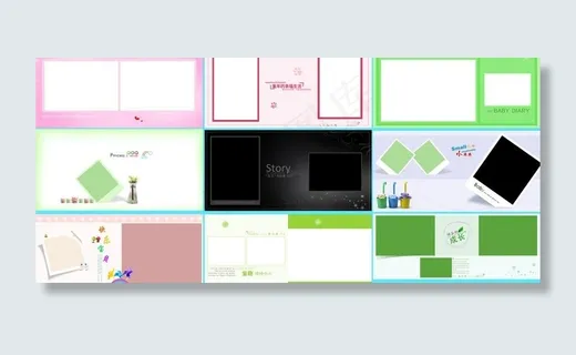 儿童摄影模板图片