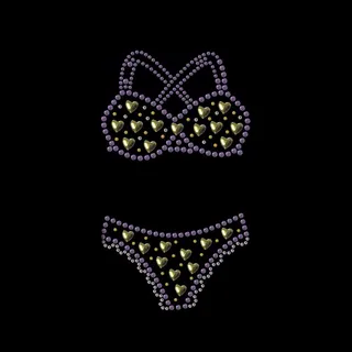 烫钻 铆钉 内衣套装 免费素材