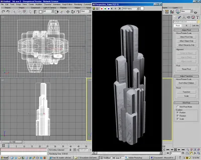高楼大厦模型图