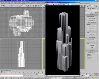 高楼大厦模型图