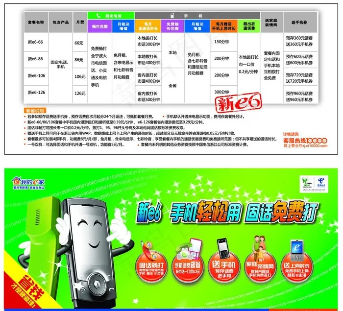 中国电信图片ai矢量模版下载