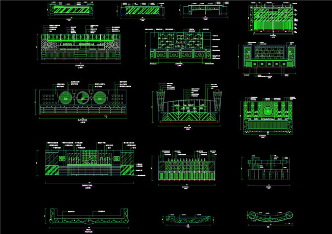 吧台CAD图纸
