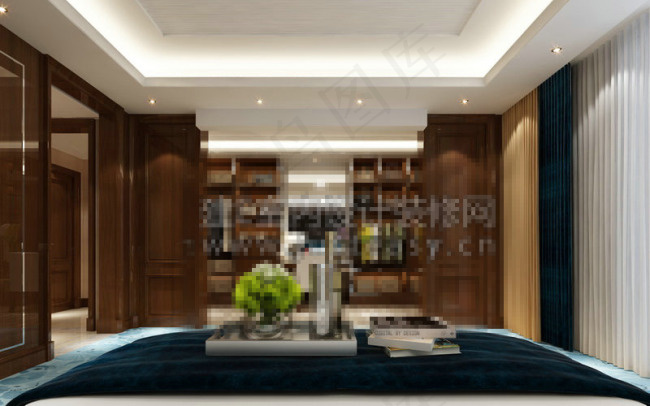 中式卧室含贴图max