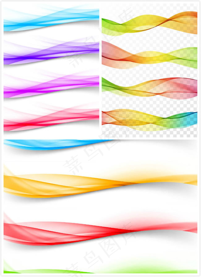 丝带背景矢量图免费下载