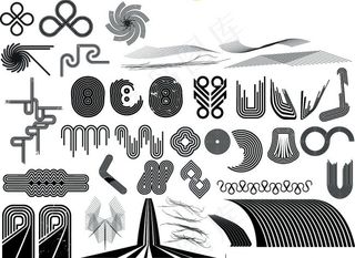 超实用经典矢量花纹元素实用花纹