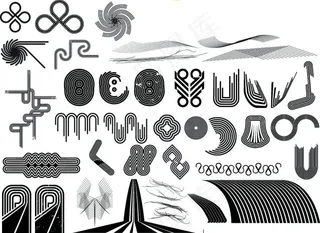 超实用经典矢量花纹元素实用花纹