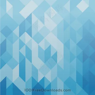 蓝色几何矢量背景