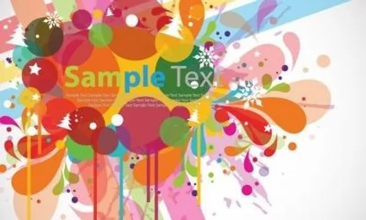 摘要丰富多彩的设计背景矢量