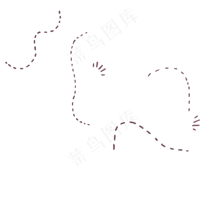 卡通虚线矢量图卡通虚线矢量图ai矢量模版下载