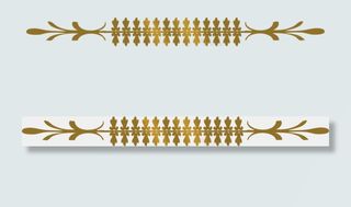 131多款金色欧式花边花纹边框免扣...