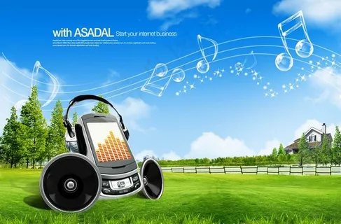 创意音乐主题psd素材