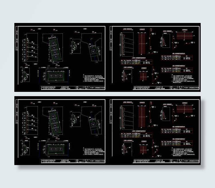 槽口封锚钢筋cad图纸