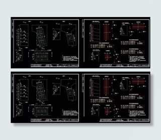 槽口封锚钢筋cad图纸