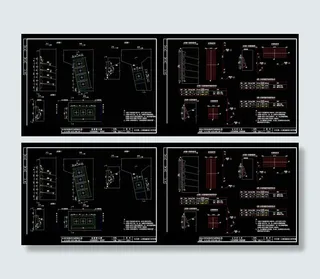 槽口封锚钢筋cad图纸