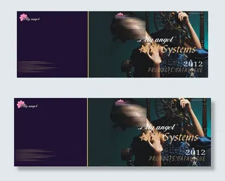 美甲馆宣传画册PSD,