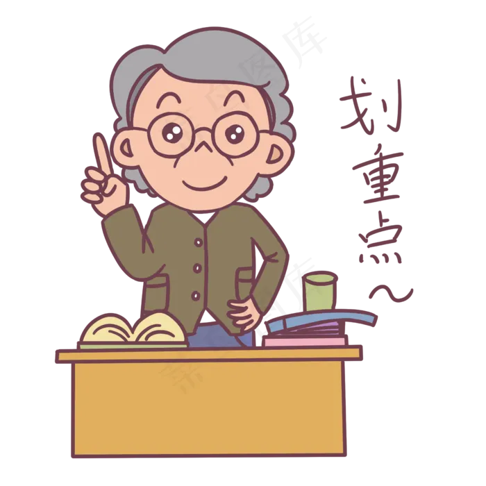 教师节卡通人物划重点表情包