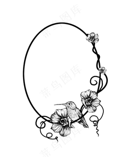 彩绘唯美麻雀鸟素描分层免扣大图 彩绘唯美麻雀鸟素描分层免扣大图