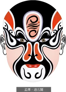 脸谱鬼脸中国传统艺术