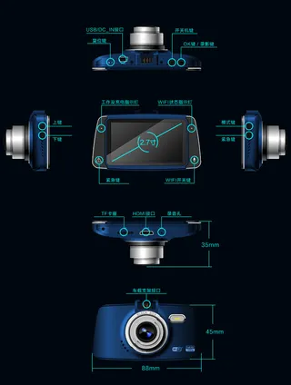 行车记录仪细节展示