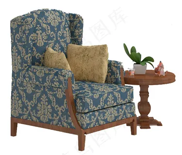 单人沙发素材